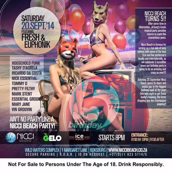 niccibeach's tweet photo. Want tickets to come get super bad at Nicci's 5th Birthday Bash this weekend? RT now to get on the list! http://t.co/G8jlwc2xJB
