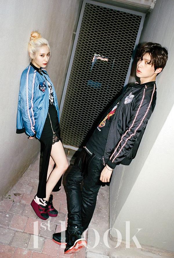 conceptzozo's tweet photo. #ZOZOnews ภาพแฟชั่นของแจฮยอนและคริสตัล f(x) จากแบรนด์ PUMA http://t.co/xnqcO3fZlu