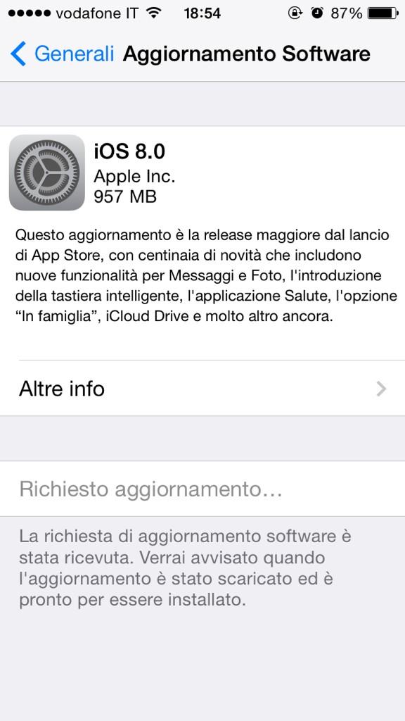 andreaforty7's tweet photo. #iOS8 si inizia http://t.co/eHTqJ3wk5b