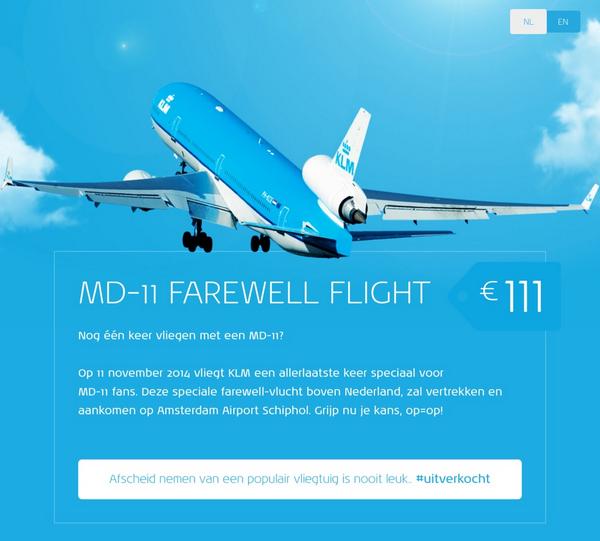 AmsPics's tweet photo. Thank you for 100 followers! I'm also one of the lucky ones who fly 11-11 on the last KLM MD11 farewell flight! 😁✈️ http://t.co/yulfztZhe6