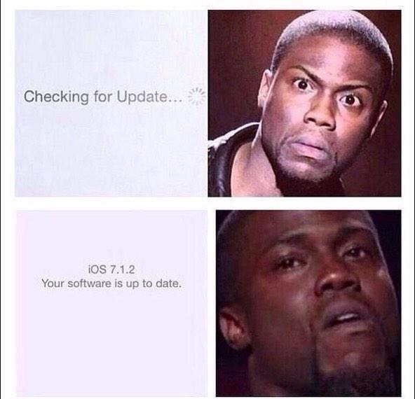 iTumblr_Posts's tweet image. Me waiting for the iOS 8 update like