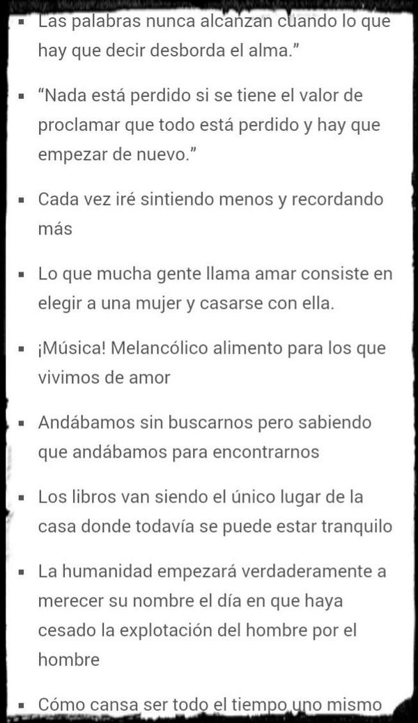 EmAtkinson1's tweet image. Unas frases de #cortazar100anos