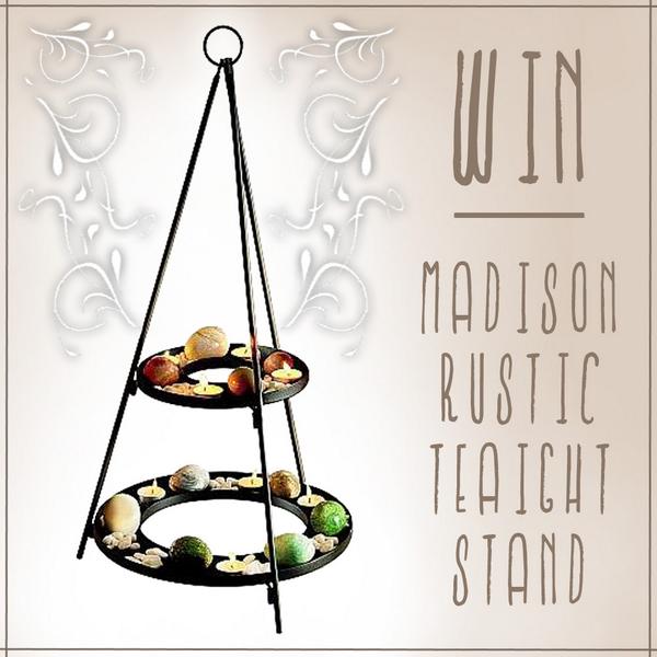 UniqueHomeLife's tweet image. #WIN! Madison rustic tea light stand #FOLLOW &amp;amp; #RETWEET to enter! Ends 12 midday Friday! #giveaway #competition #comp