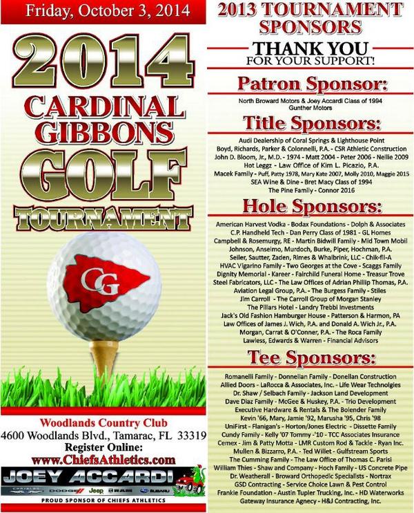 CGHSChiefs's tweet photo. 16 days until the Annual Gibbons Athletic Dept. Golf Tournament. Have you registered yet? http://t.co/Bz4gzKFfkV http://t.co/qQ48a5FLEy