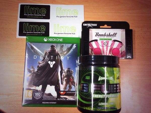 limeprogaming's tweet photo. GIVEAWAY - TO ENTER 
Follow Us, #RT and Comment using #LimeitsmyDestiny @DestinyTheGame @GFuelEnergy @KontrolFreek http://t.co/NYUJuWt1vX