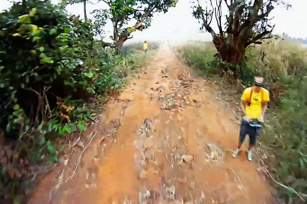 A #droneselfie from my show at <a href="/JulieMGallery/">Julie M. Gallery</a> in which I constructed self portraits out of #fpv #drone footage