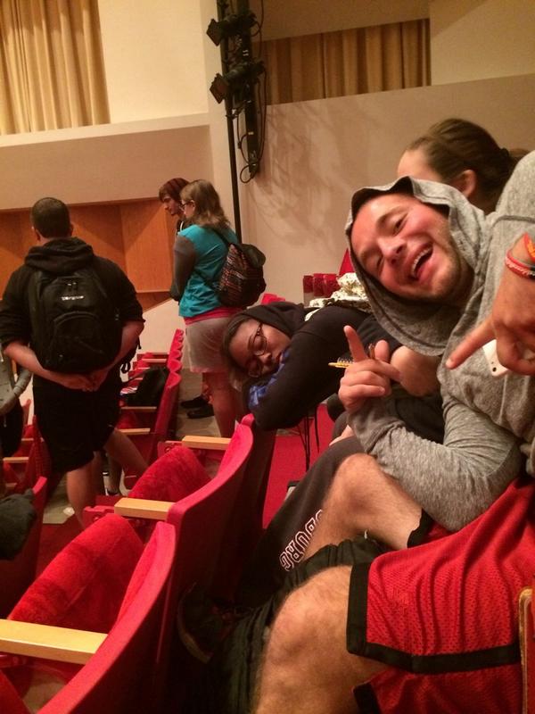ESUSleepers's tweet photo. Class is over but this Warrior wants to stay #LectureSleeper π http://t.co/i8yIDtq93E