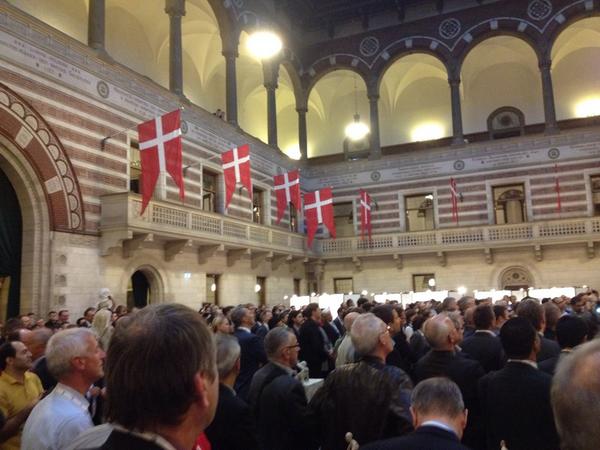 KStannov's tweet image. Welcome reception at CPH City Hall #pancakes #igrc2014 @EnerginetDK