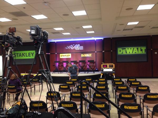 blacksheep_f3's tweet photo. Stanley &amp; DeWalt Press Event @ Joe Gibbs Racing. http://t.co/VJ2ET7iXwL