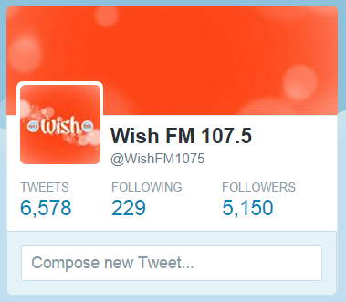 wish1075's tweet photo. #WishToHave 6000 WISHERS! HELP US BY ASKING YOUR FRIENDS TO FOLLOW @WishFM1075 PLS RT THIS! :) http://t.co/ZWqPsJLRfP