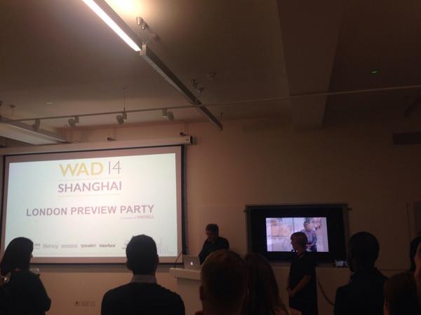 @JulianGitsham at the <a href="/worldarchnews/">World Architecture News</a>  <a href="/WAD14_SH/">WAD14_SH</a> preview party