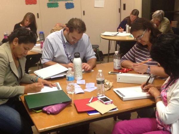 amyknowlen's tweet image. #effectivepractices #propay teachers reflect, collaborate.  Great 1st session @esltechna @MPSMultilingual   @JenLeaz