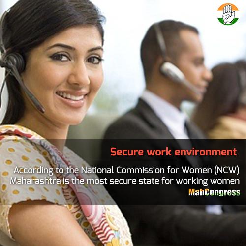 INCMaharashtra's tweet photo. Maharashtra has the least number of workplace sexual harassment cases in the country. #MahaSECURE http://t.co/76LAEUj1mg