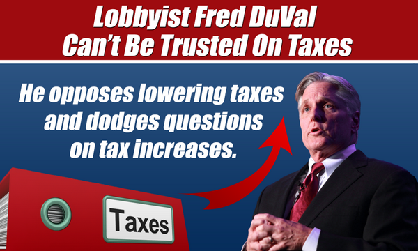 Why won't Lobbyist <a href="/FredDuVal/">Fred DuVal</a> answer simple questions on whether he will increase taxes?  #AZGOV