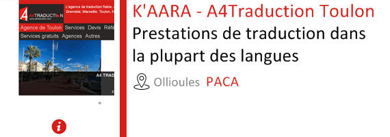 traducteurs's tweet photo. K'AARA - A4Traduction Toulon: Prestations de traduction dans la plupart des langues http://t.co/bhEAR8cYoN http://t.co/FcUU6CAk2A