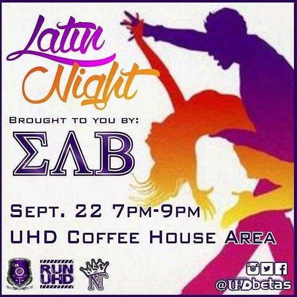 sinzero40's tweet image. Dont forget the UHD Betas will be hosting "Latin night" as we celebrate Hispanic heritage month. Free salsa class!