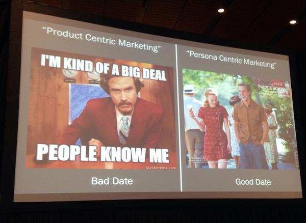 POBrien44's tweet image. #inyim Don't be creepy, we just met! Be a good first date w/persona centric marketing @HubSpot #inbound14 @pjharrell