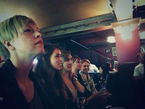 Babes for days captivated by @BobsledKaillie's story. Thanks @NotableCA for the #DiscoverySessions! #goldengirl