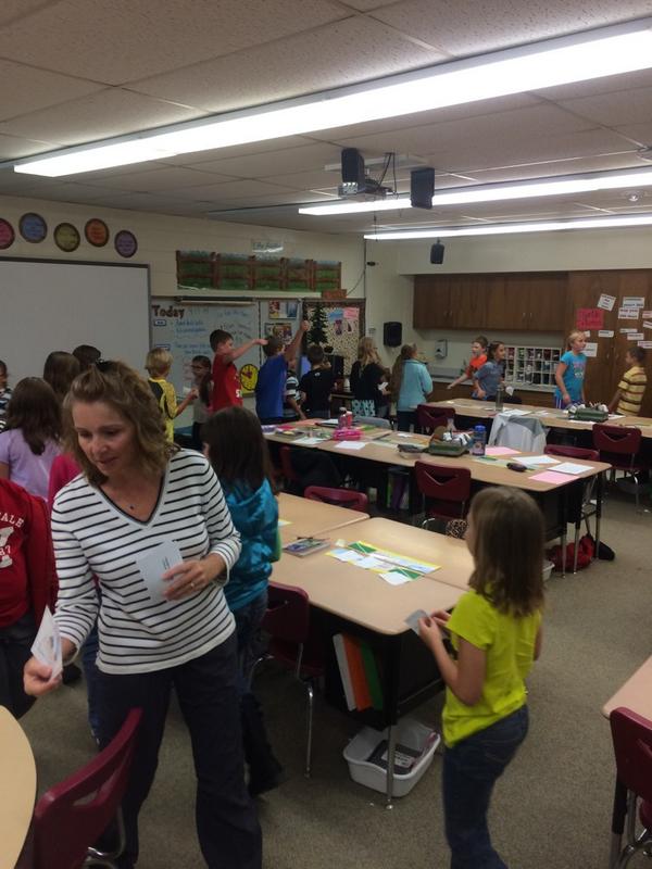 Sheila_oliver72's tweet photo. Trading Dot Day trading cards with 3rd graders was so fun! #new friends! @kimteaches22 #dotday2014 http://t.co/9sIOtGYPZ0