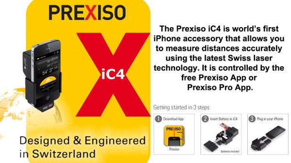 The Prexiso iC4 Laser Distance Measure has been reduced to clear! Suits iPhone 4/4s triginstruments.co.nz/store/product_…