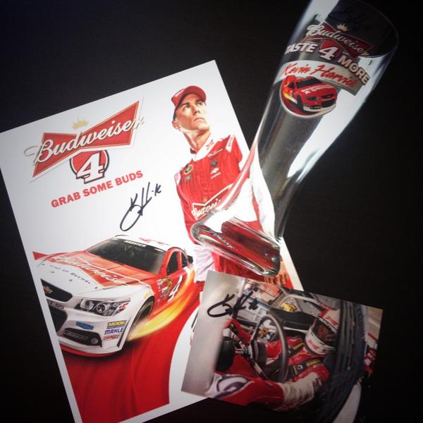 KevinHarvick's tweet image. Retweet for a chance to win this @Budweiser prize pack. One winner selected at random in 4 hrs. #WinItWednesday