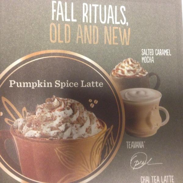 kaybreh's tweet photo. Now through Sunday the fall trio drinks are BOGO 2-6 pm! Bring a friend! Also get a $1 pastry w/ your morning receipt http://t.co/uSXysJjzD8