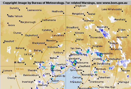 3AW693's tweet image. WEATHER WATCH | A small but intense burst of rain is currently sweeping over the city #springinmelbourne