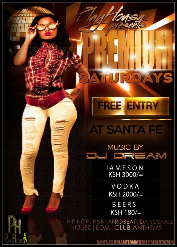 This & Every Saturday I Will Be Holding It Down At Santa Fe Lounge (Westlands).
#PremiumSaturdays