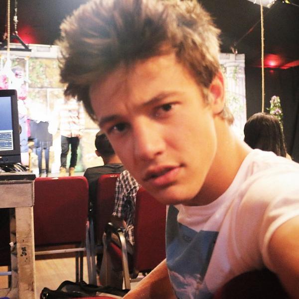 ExpelledMovie's tweet photo. .@camerondallas working hard for you guys. #Expelled http://t.co/LzY9Ql25rT