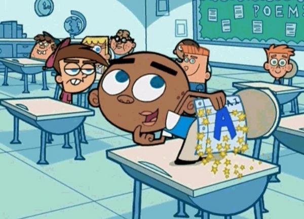 when you get an A on a test that everyone else fails