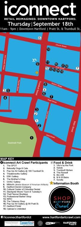 Stay tuned for the final 6 stops on the #hartfordartcrawl! The big events are happening today: 11-2 then 4-9.