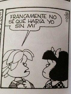 MafaldaQuotes's tweet photo. "Francamente no sé qué haría yo sin mi" #MafaldaQuotes #Miguelito http://t.co/hCz4dw5Nr7