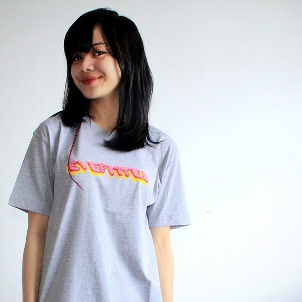 Do-Nuts Tshirt in misty grey color from EYEFITTED is available at PRIGEL (Rp120K)