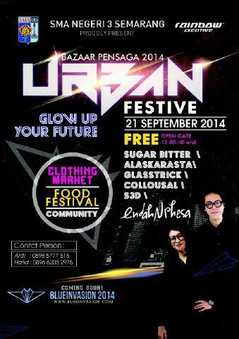 Tgl 21 September 2014 kita perform di Bazaar Pensaga Urban Festive di SMA N 3 Semarang