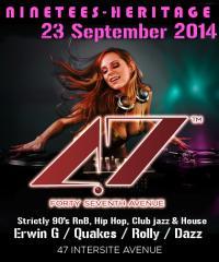 23 Sept 14 <a href="/TopNotch_SA/">Top Notch</a> 90s. Heritage @47thAvenue_DBN  #Rnb #HipHop #House <a href="/rolandaliphon/">Roland Aliphon</a> @DJDazzG_SA @DjErwinG
