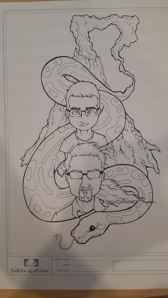 2ndbiteDraw's tweet image. Inked version of Jose Bergada's vulcano balls. 2ndbitedraw.com 
#reptiles #draw #illustration #snake #logo