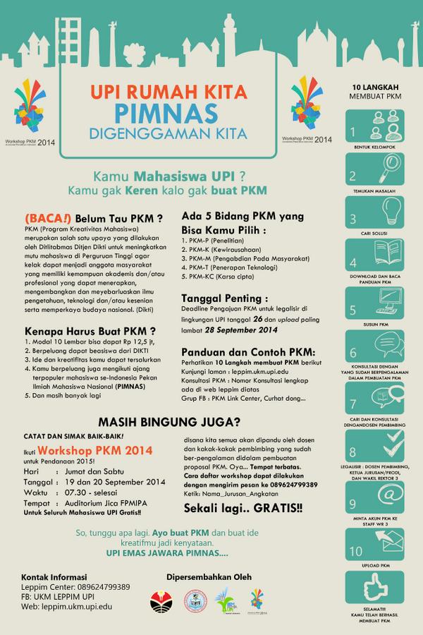 CARA BUAT PKM &amp; IKUTI WORKSHOPNYA :D <a href="/MBGWS_UPI/">Gita Widya Siliwangi</a> <a href="/menwaupi_YONXI/">MENWA_UPI</a> <a href="/protokoler_upi/">PROBUMSIL UPI</a> <a href="/UKSKUPI/">UKSK UPI</a> <a href="/bumsilance/">Bumi Siliwangi Dance</a> <a href="/UKMdayungUPI1/">UKMdayungUPI</a>