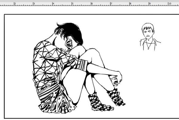 m_llovet's tweet photo. Insect Wip ~ Lea wearing a variation of some Vivienne Westwood #RedLabelSS15 clothes (and Prada socks? xD) http://t.co/I1CBVQO4Ro