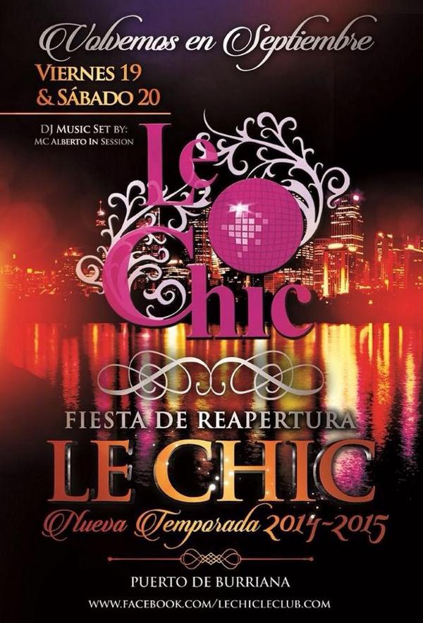 Fiesta reapertura <a href="/LeChicLeClub/">Le Chic Le Club</a> con <a href="/MCALBERTO1/">MC ALBERTO</a> <a href="/j_pastor_1985/">jose pastor doñate</a> <a href="/AlanIniesta7/">Alan SI 🛸</a> <a href="/noeminavmar/">Noemi Navarro</a> #BeDifferent