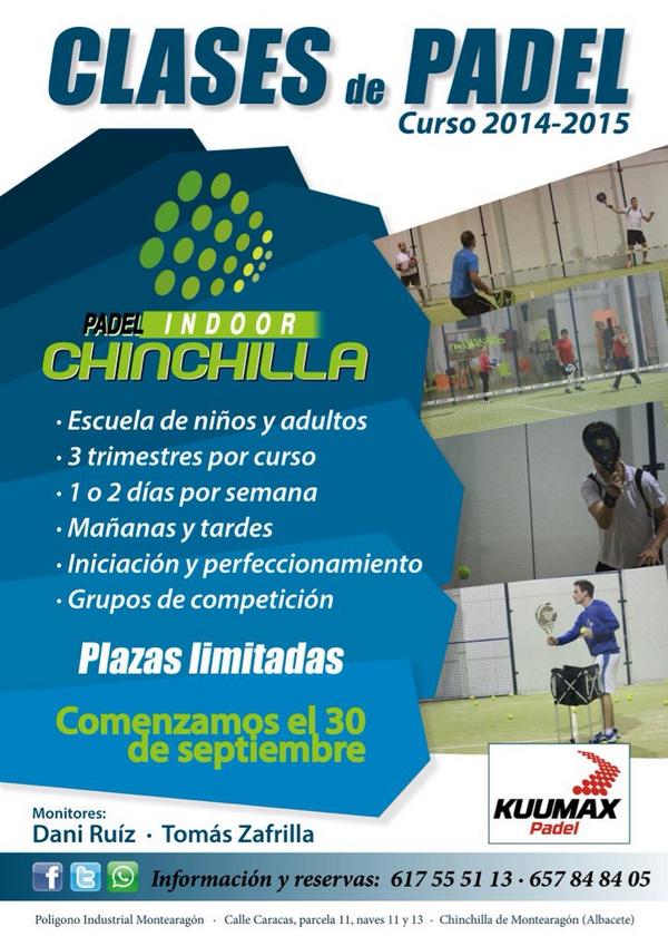 PadelChinchilla's tweet photo. Difusión! entre los que hagan RT. Sortearemos 5 partidas individuales 💪🎾💪. Escuela de padel curso 2014/2015. 👌 http://t.co/11MLRsHmCV