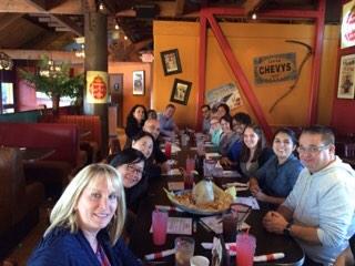 SHFDLittlefield's tweet photo. Health Leadership class XI celebrates finishing day two of learning at Chevys! http://t.co/iQbAAm8UPp