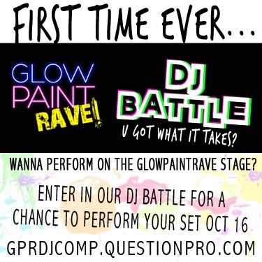 GlowPaintRave's tweet image. ANY DJs WANNA PERFORM AT GPR??? HERES HOW.... CHECK IT OUTTTTTT...... GPRDJcomp.questionpro.com