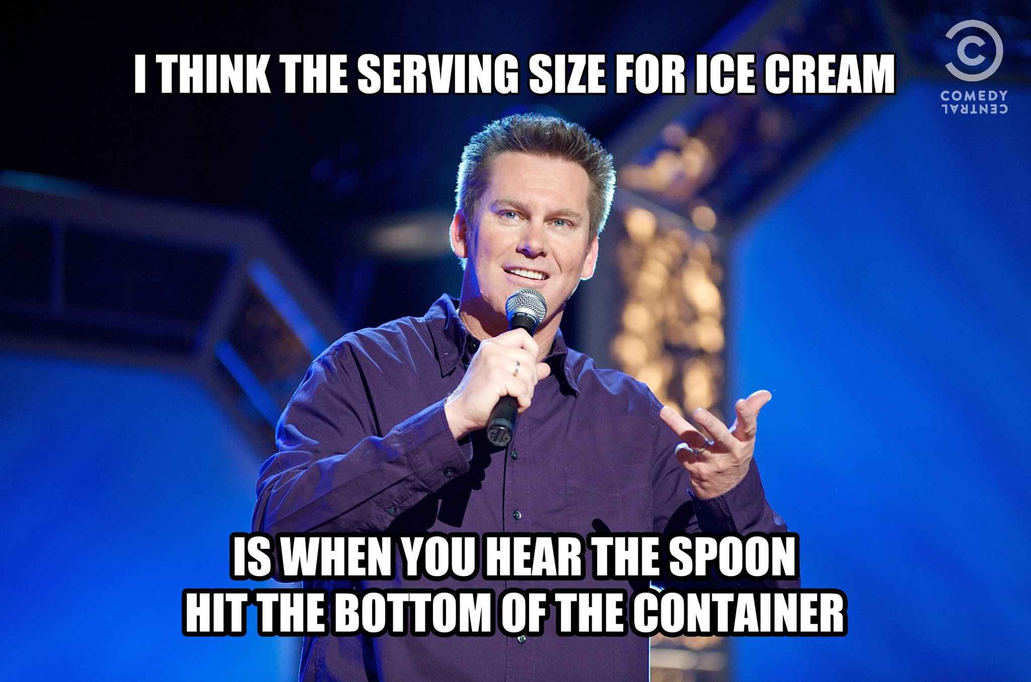 " Happy Birthday Brian Regan! Hope youre having ice cream cake. 