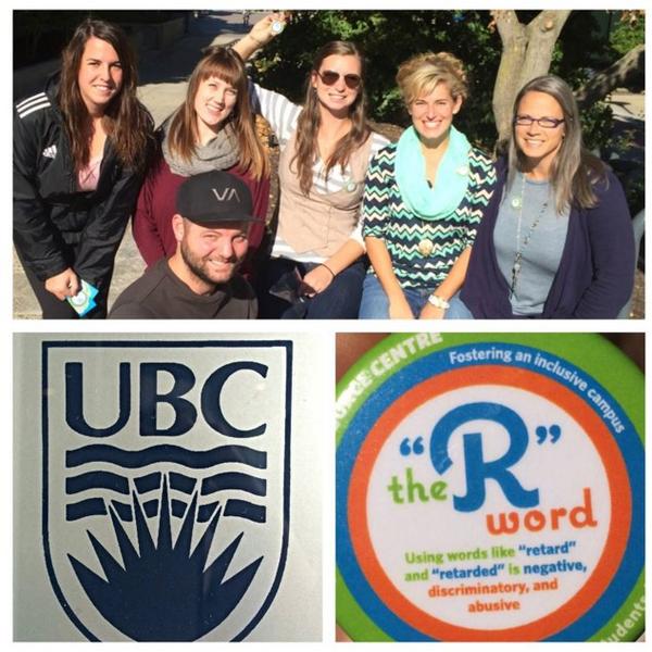 katyvanDalfsen's tweet photo. Spread the word! #stoptheRword #equityanddiversityweek @UBCedO @ubcocampuslife @pamkela #step2014 http://t.co/4JuUImdEQn