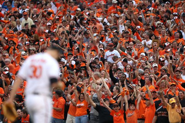 Orioles's tweet photo. After 3 innings in #Birdland, #Orioles up 3-2. #WeWontStop http://t.co/9mpG13aO3M