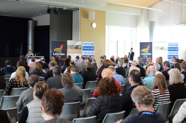 The Living with Bushfire community conference is underway @FedUniAustralia Gippsland. Great turnout on Day 1 #LWB2014