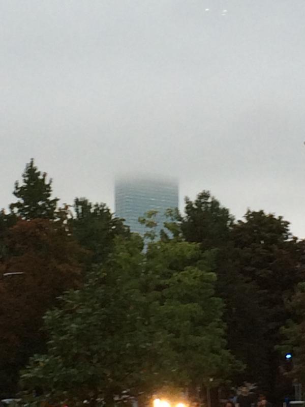 DillonKarst's tweet photo. The top of the Prudential building has been erased! http://t.co/83WDimA2lA