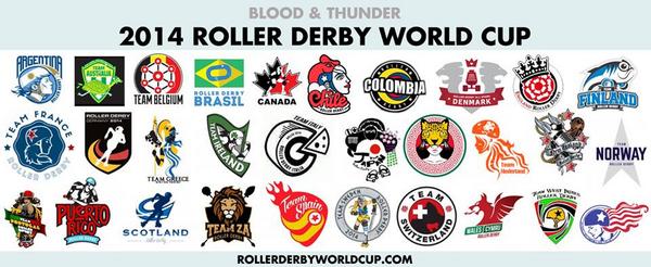 Support your favorite team set for competition in this years Roller Derby World Cup 2014! #share
