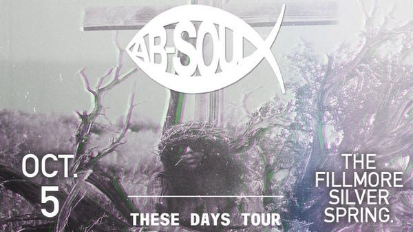 Enter for a Chance to see Ab-Soul Perform Live at the Fillmore in Silver Spring,MD!!!!