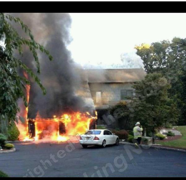 FreeholdFire's tweet photo. Letting the hoses lay out to dry after the fires we've had the past few days http://t.co/x9YJtBttiP